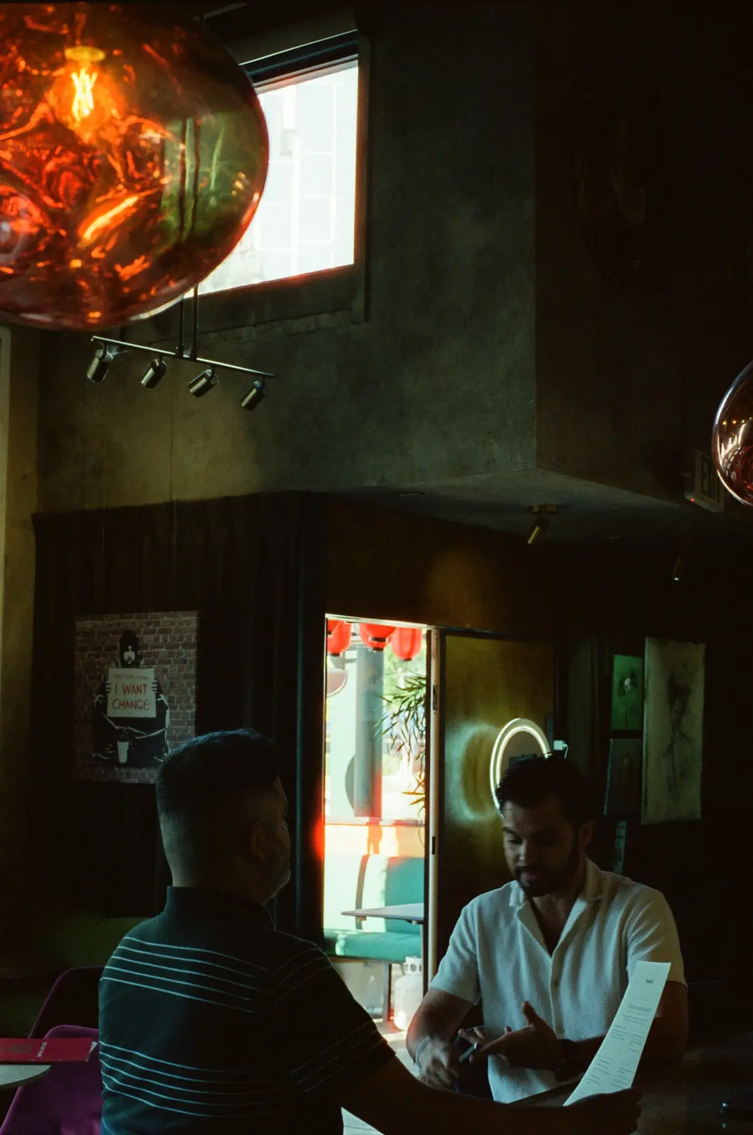 An intimate restaurant interior